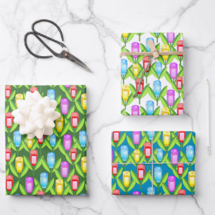GPS Flowers   Wrapping Paper Sheet