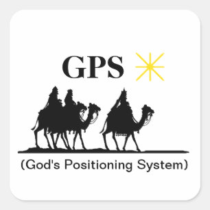 GPS God's Positioning System Stickers