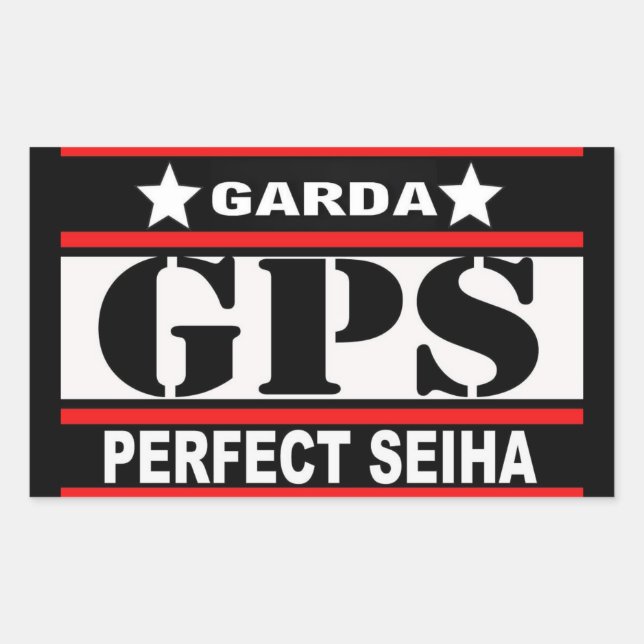 GPS RECTANGULAR STICKER (Front)