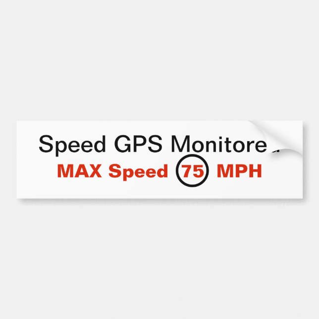 GPS Speed Sticker (Front)