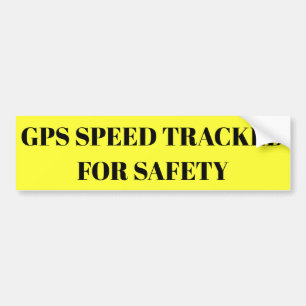 GPS Speed Tracked For Safety sticker