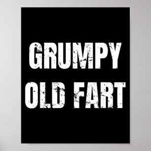 Gpy Old Fart Funny 60th Birthday Gag Gift Poster