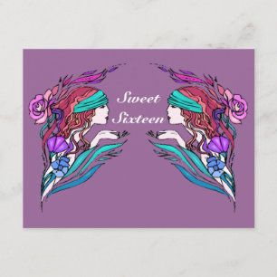 GR8 SWEET SIXTEEN 16 INVITES PARTY INVITATIONS