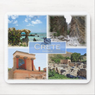 GR Greece - Crete - Knossos - Elafonisi - Mouse Pad