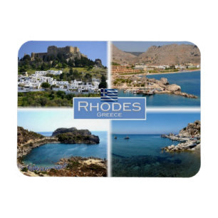 GR Greece - Rhodes - Kolymbia the Harbour  - Magnet