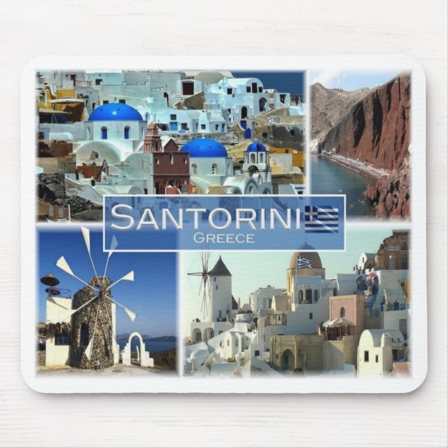 GR Greece - Santorini - Mouse Pad (Front)