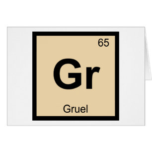 Gr - Gruel Chemistry Periodic Table Symbol
