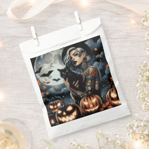Grab a Broom   Witch Themed Halloween Party Favour Bag
