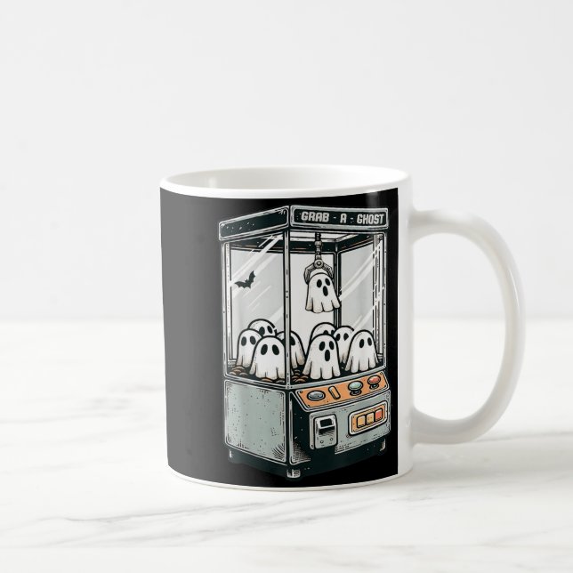 Grab A Ghost Claw Machine Arcade Funny Halloween Coffee Mug (Right)