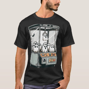 Grab A Ghost Claw Machine Arcade Funny Halloween T-Shirt