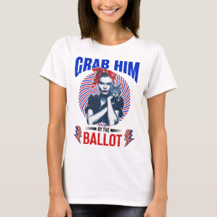 Grab Him By The Ballot Kamala 2024 Funny Harris El T-Shirt
