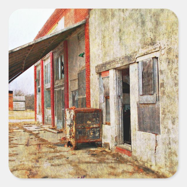 Grab the Safe and Run Square Sticker (Front)