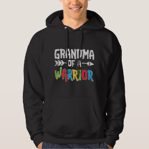 Grab this cute Grandma Of A Warrior T-Shirt for me Hoodie