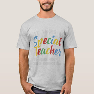 Grab this cute It Takes A Special Teacher To Hear T-Shirt