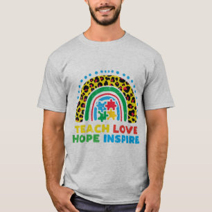 Grab this cute Teach Love Hope Inspire SPED T-Shir T-Shirt