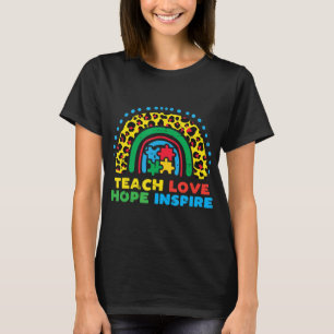 Grab this cute Teach Love Hope Inspire SPED T-Shir T-Shirt