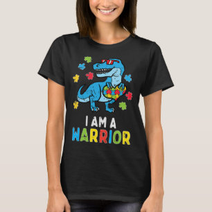 Grab this cute Trex Dino I Am A Warrior T-Shirt fo