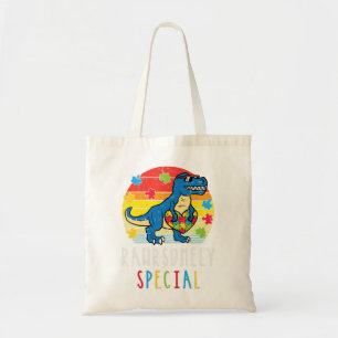 Grab this cute Trex Dino Rawrsomely Special T-Shir Tote Bag