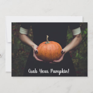 Grab Your Pumpkin - Pumpkin Carving Party Invite