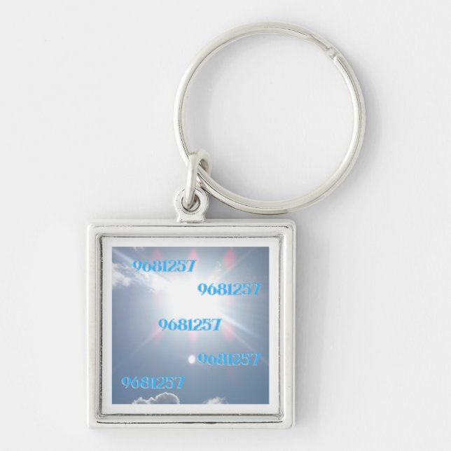 Grabovoi 9681257 Numbers in the Sky Key Ring (Front)