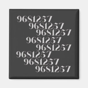 Grabovoi 9681257 Numbers Magnet