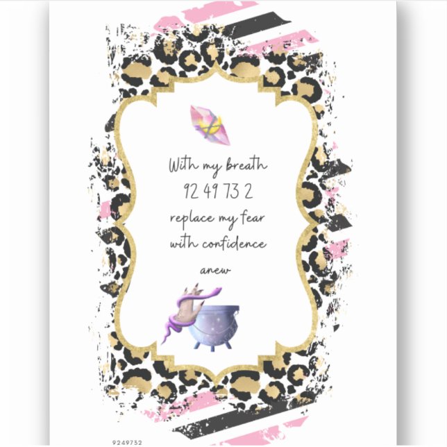 Grabovoi Numbers for Freedom from Fear (Front)