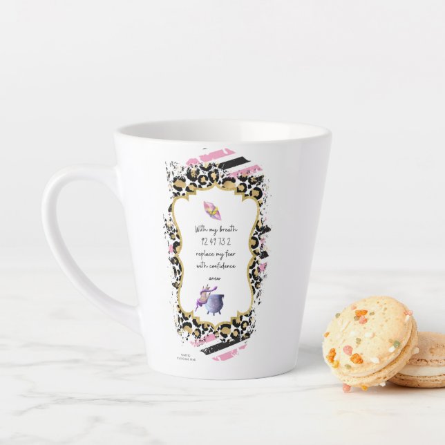Grabovoi Numbers for Freedom from Fear Latte Mug (In Situ)
