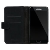 Grace 2 (Beige/Camel) Love Letter Design Samsung Galaxy Wallet Case (Opened)