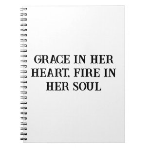 Grace and Fire Inspirational Women’s Notebook