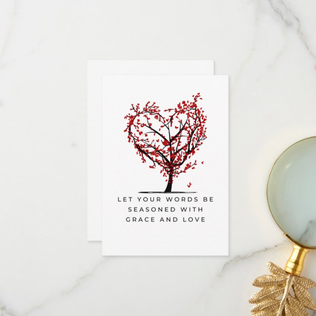 Grace And Love  Thank You Card (Front/Back In Situ)