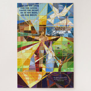 Grace and Mercy Tree of Life Christian art Jigsaw Puzzle