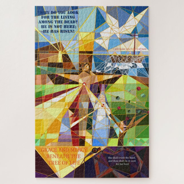 Grace and Mercy Tree of Life Jigsaw Puzzle (Vertical)
