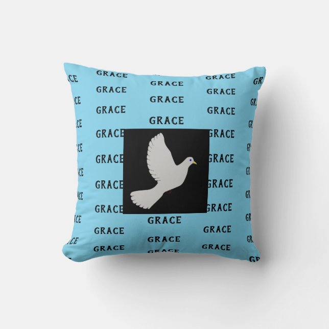 Grace and Peace Throw Pillow (Front)