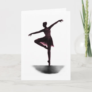 "Grace" ballerina card - pink
