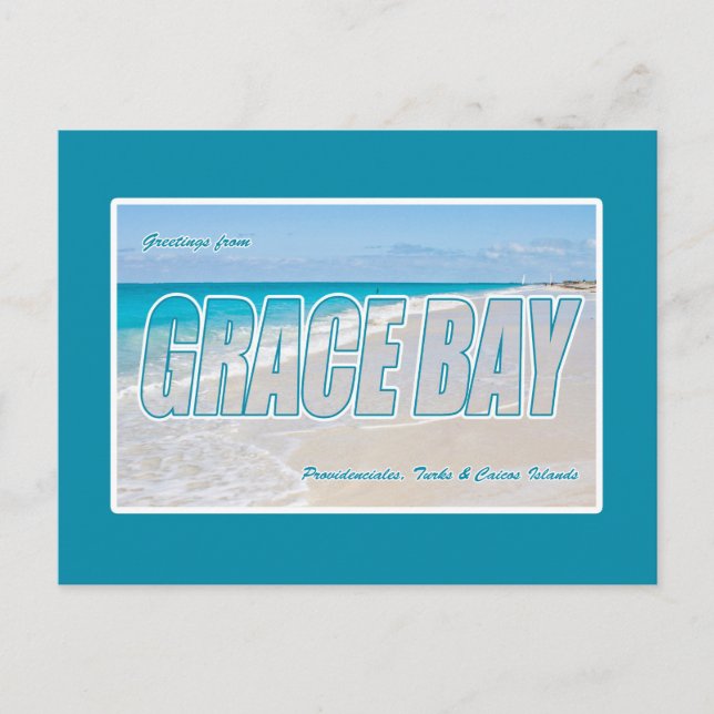 Grace Bay Beach, Turks & Caicos Islands Postcard (Front)