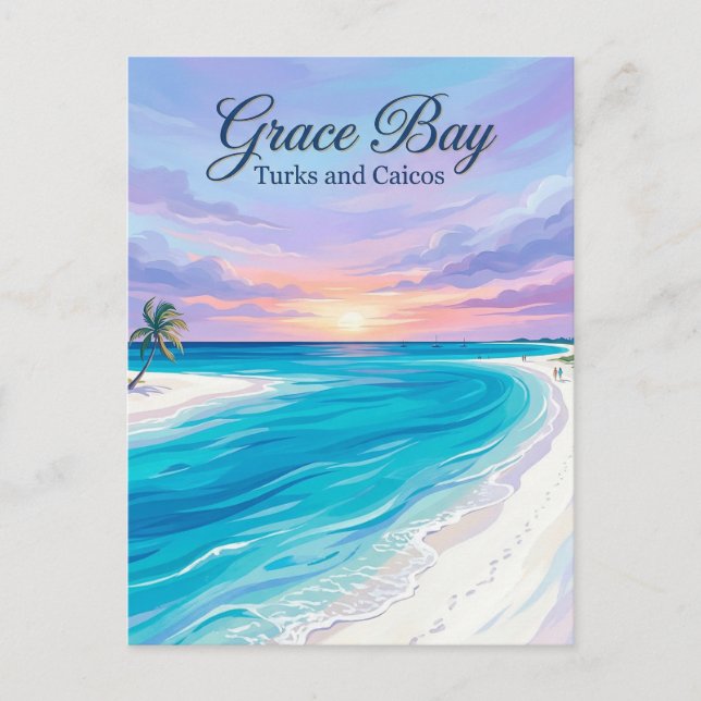 Grace Bay Turks and Caicos Postcard (Front)