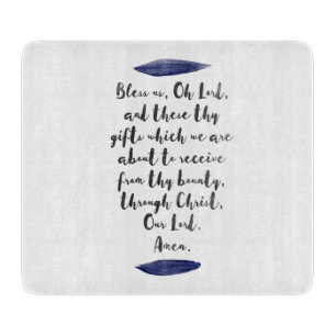 Grace Before Meals Decorative Chopping Board