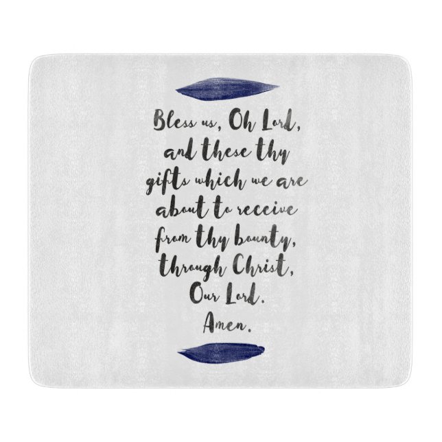 Grace Before Meals Decorative Chopping Board (Front)