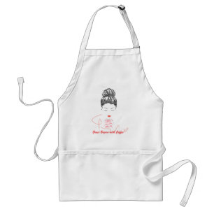 Grace Begins with Coffee Typography T-Shirt Standard Apron