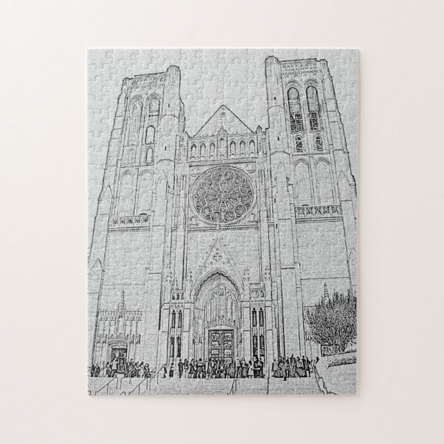 Grace Cathedral Jigsaw Puzzle (Vertical)
