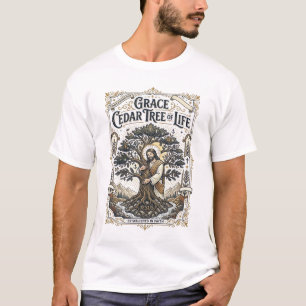 Grace Cedar Tree Of Life Jesus Cedar Tree Life Chr T-Shirt