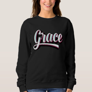 Grace Christian Letter  Idea Sweatshirt
