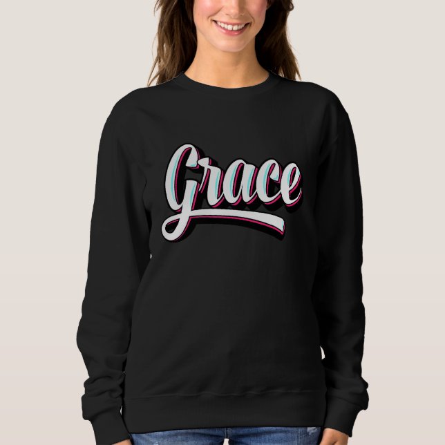 Grace Christian Letter  Idea Sweatshirt (Front)