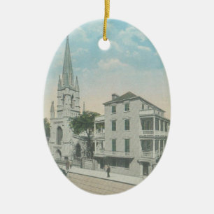 Grace church charleston ceramic ornament