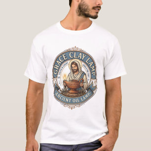 Grace Clay Lamp Ancient Oil Lamp Jesus Clay Lamp A T-Shirt