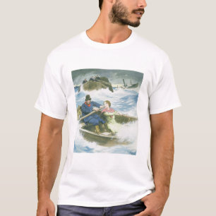 Grace Darling (1815-41) and her father rescuing su T-Shirt