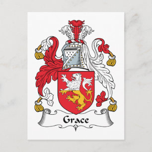 Grace Family Crest Postcard