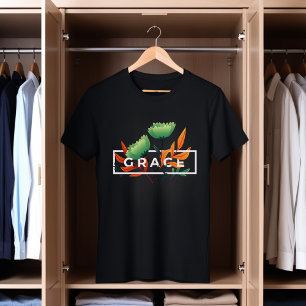 Grace Floral T-Shirt - Elegant Nature Art