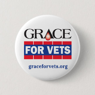 Grace For Vets 6 Cm Round Badge