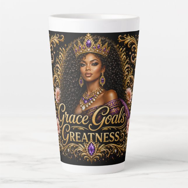 Grace Goals Greatness Latte Mug (Front)